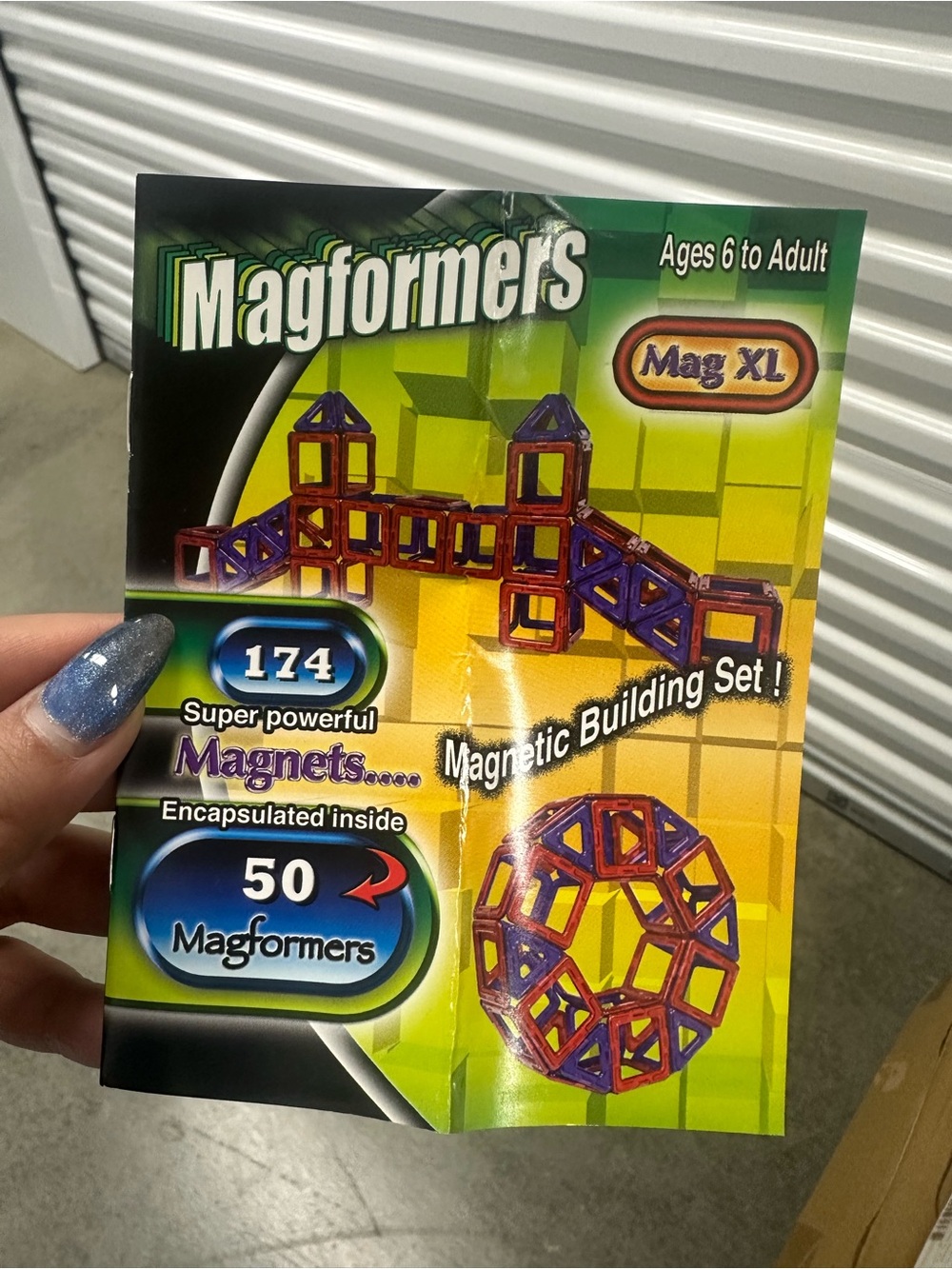 Mag XL Magnetic Building Set - Purple and Red
